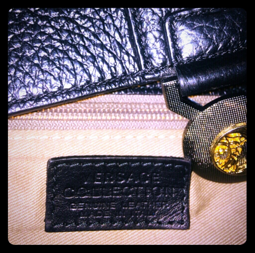 Versace genuine leather purse
